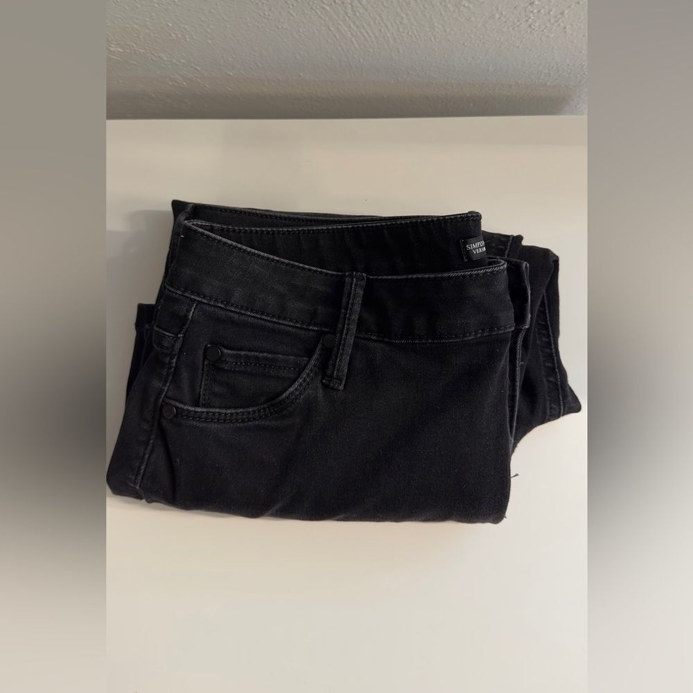 Simply Vera by Vera Wang - Mid Rise Bootcut Black Jeans - Size 12